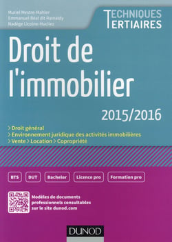 Droit de l'immobilier (édition 2016)
