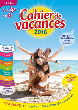 Cahier de vacances - De la 4e à la 3e