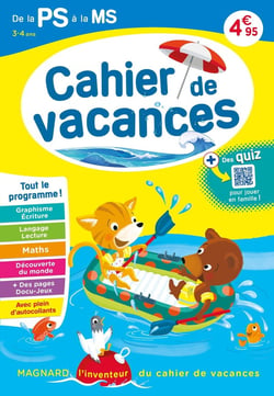 Cahier de vacances : de la PS vers la MS (édition 2023)