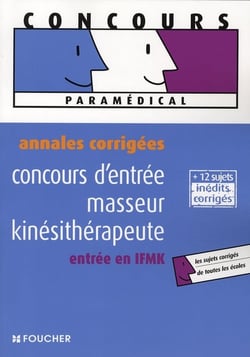 Annales corrigées - masseur kinésithérapeute