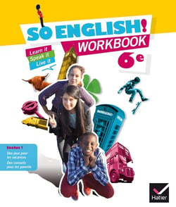SO ENGLISH! : worbook - 6ème (édition 2015)