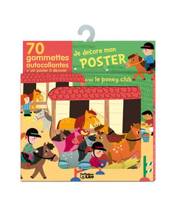 GOMMETTES POSTER PONEY-CLUB