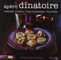 Apéro dînatoire - verrines, sushis, mini-brochettes, bouchées