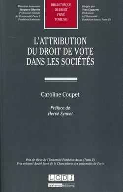 L'attribution du droit de vote dans les sociétés