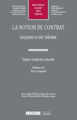 La notion de contrat - esquisse d'une théorie