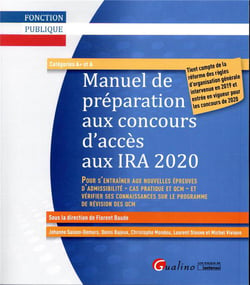 Manuel de préparation aux concours d'accès aux ia 2020 (6e édition)