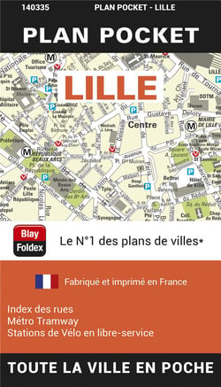 Lille : plan pocket (édition 2023)