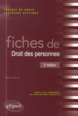 Fiches de droit des personnes (2e édition)