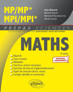 Mathématiques : MP/MP* - MPI/MPIi* - programme 2022