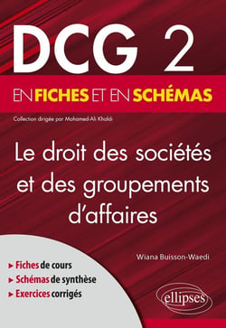 DCG 2 : le droit des sociétés et des groupements d'affaires en fiches et en schémas