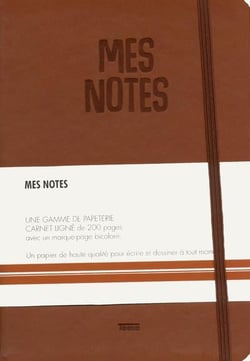 Mes notes - cuir caramel