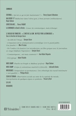 REVUE CULTURES & CONFLITS : l'enfer de la com' - un piège pour la démocratie