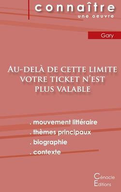 Au-delà de cette limite votre ticket n'est plus valable, de Romain Gary