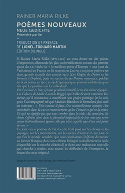 Poèmes nouveaux - première partie