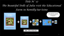 The beautiful dolls of Julia visit the educational farm in Romilly sur Seine
