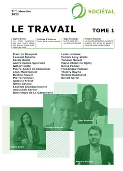 Revue sociétal : le travail t.1