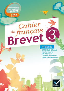 Cahier de francais 3e special brevet (édition 2018)