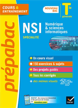 Prépabac cours & entraînement : NSI, numérique & sciences informatiques, spécialité - terminale générale (édition 2020/2021)
