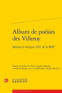 Album de poésies des Villeroy - manuscrit français 1663 de la BNF