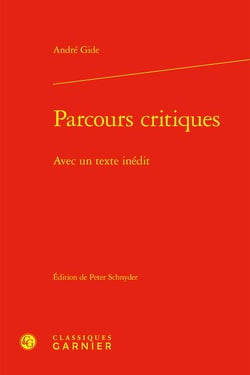 Parcours critiques : avec un texte inédit