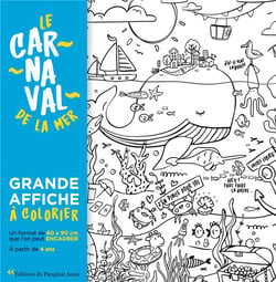 Le carnaval de la mer - grande affiche a colorier