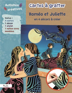 Cartes à gratter - roméo et juliette en 4 décors à créer