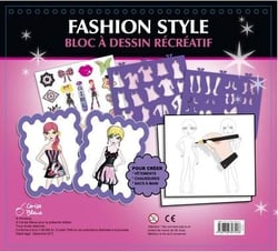 FASHION STYLE BLOC A DESSIN RECREATIF.