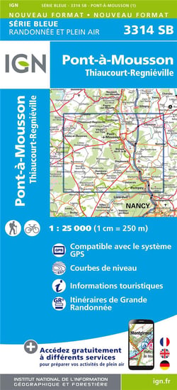 3314Sb Pont-À-Mousson.Thiaucourt-Regniéville