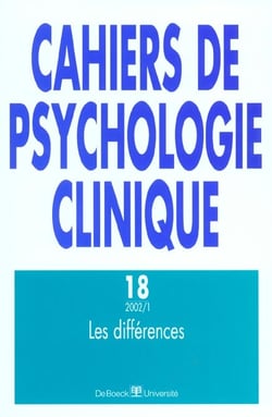 Cahiers de psychologie clinique  n.18 : les différences