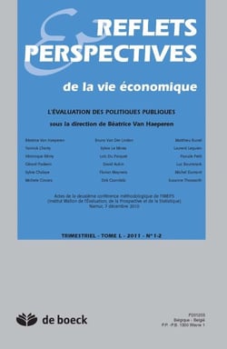 Reflets et perspectives de la vie économique n.2011/1.2 - l'évaluation des politiques publiques
