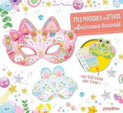Mes masques en strass - Animaux Kawaii nouvelle édition