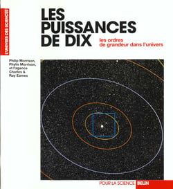 Les puissances des dix - les ordres de grandeur dans l'univers