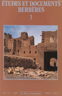 Études et documents berbères n.3 (édition 1987)