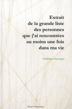Extrait de la grande liste des personnes que j'ai rencontrees au moins une fois dans ma vie