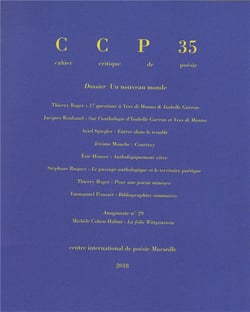 Cahier critique de poésie n.35 : un nouveau monde