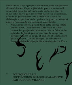 Il est cinq heures dans un monde civilisé : Pourquoi je lis Septentrion de Louis Calaferte