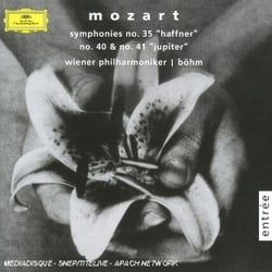 Symphonie n°35 "haffner", symphonie n°40, symphonie n°41 "jupiter"