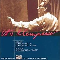 Mozart : Symphonies N°25 K183, N°36 K425 - Schubert : Symphonie N°4 D417