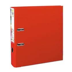 Classeur à levier Prem'Touch - pour format A4 - dos 80 mm - rouge