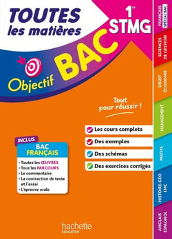 Objectif bac : Toutes les matières - 1re STMG (édition 2026)