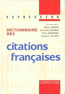 Dictionnaire des citations francaises