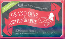 Le grand quiz de l'orthographe projet Voltaire