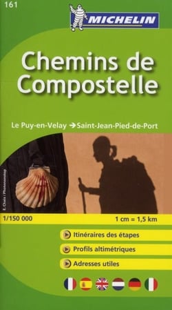 Cartes Zoom n.161 : chemins de Compostelle - le puy-en-Velay - Saint-Jean-Pied-de-Port (édition 2012)