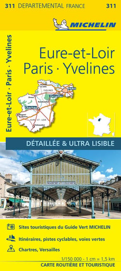 Cartes départementales n.311 : Eure-et-Loir, Paris, Yvelines