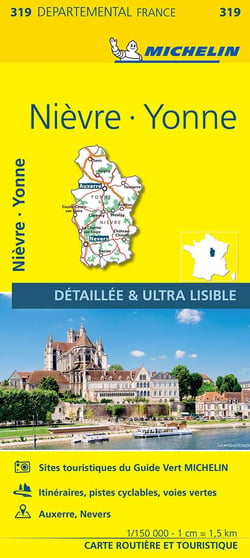 Cartes départementales n.319 : Nièvre, Yonne
