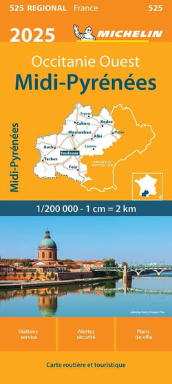 Carte Régionale Midi-Pyrénées 2025