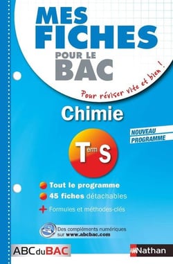 MES FICHES ABC DU BAC Tome 10 : chimie - terminale S