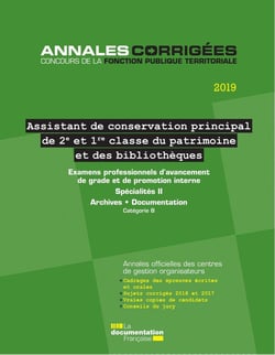 ACPB principal de 2e classe et de 1e classe - archives, documentation, examens catégorie B, spécialité II