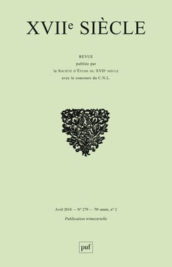 Revue XVIIe siècle n.279 (édition 2018)