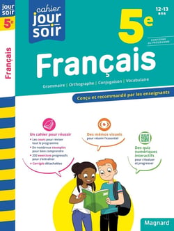 Cahier du jour / cahier du soir : français - 5e